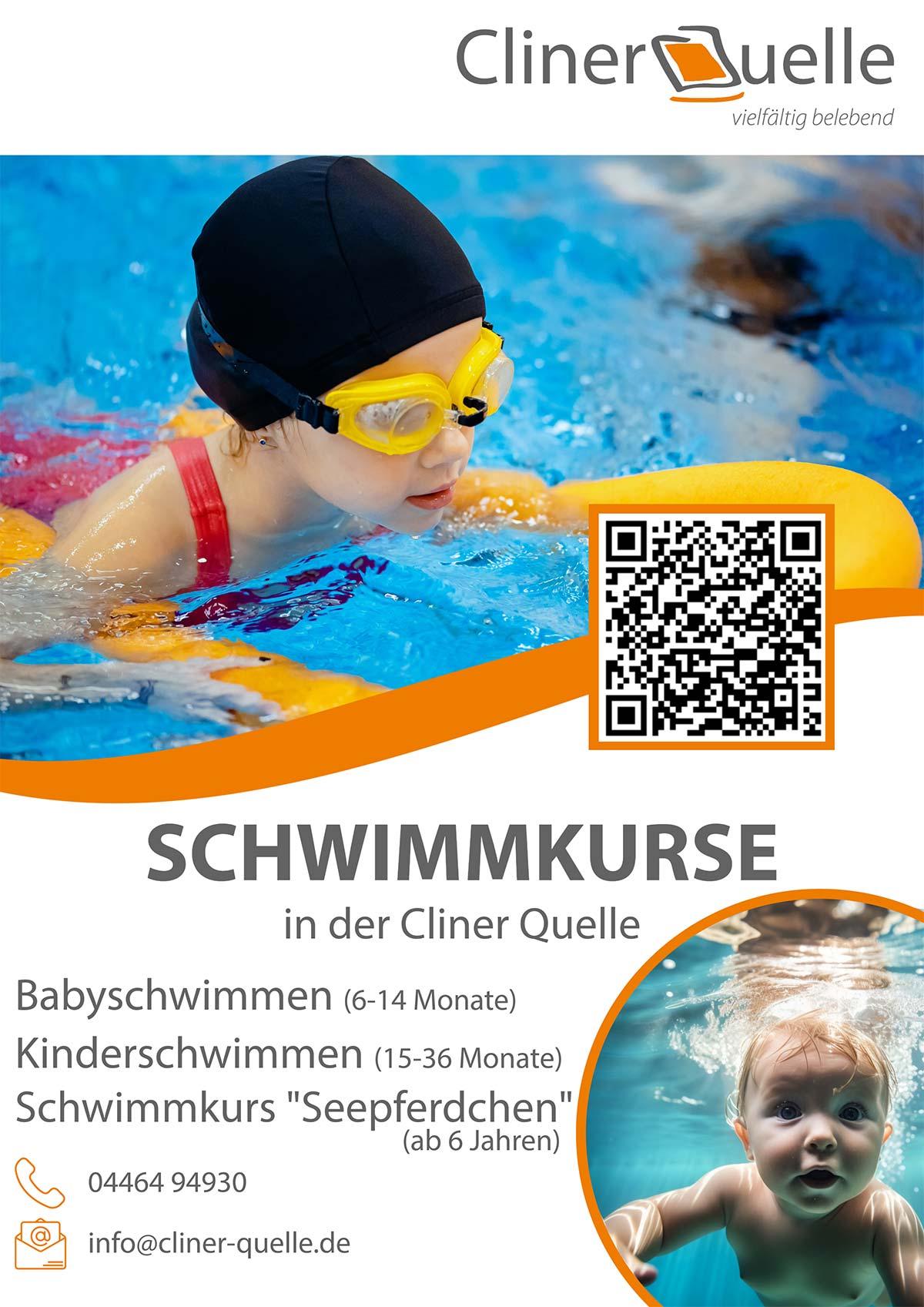 Schwimmkurse für Kinder in der Cliner Quelle Carolinensiel